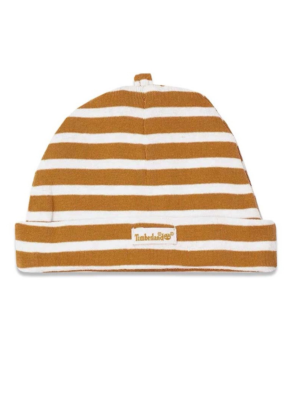 Timberland Infant Brown & White Striped Beanie